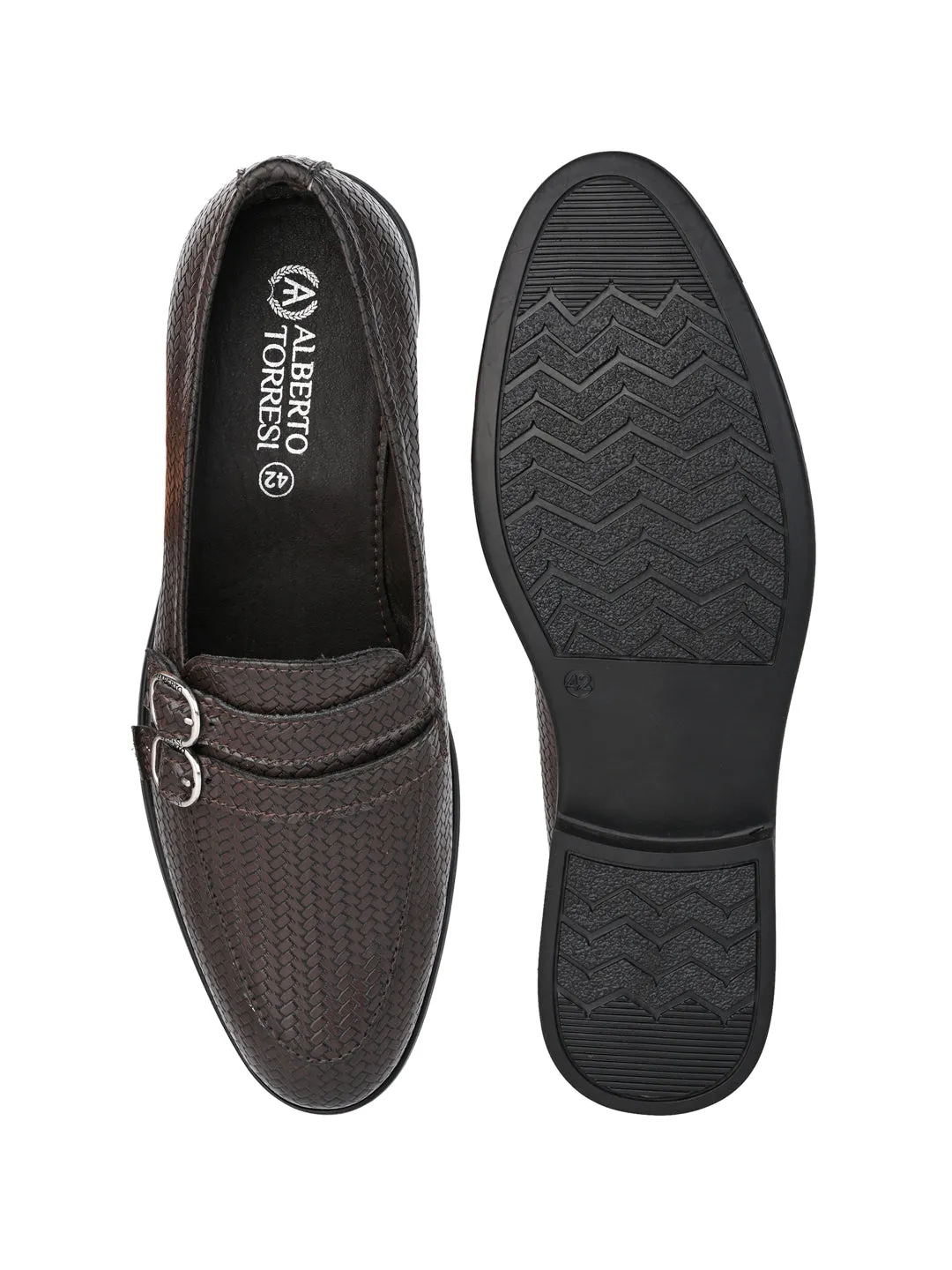 Alberto Torresi Palermo Bordo Men's Double Monk Strap Shoes