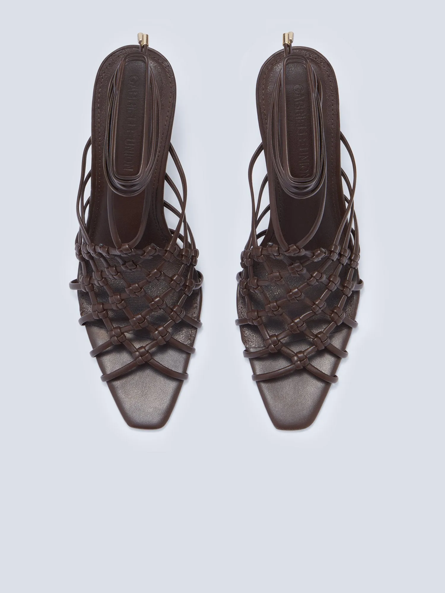 Azizi Strappy Peep-Toe Heel
