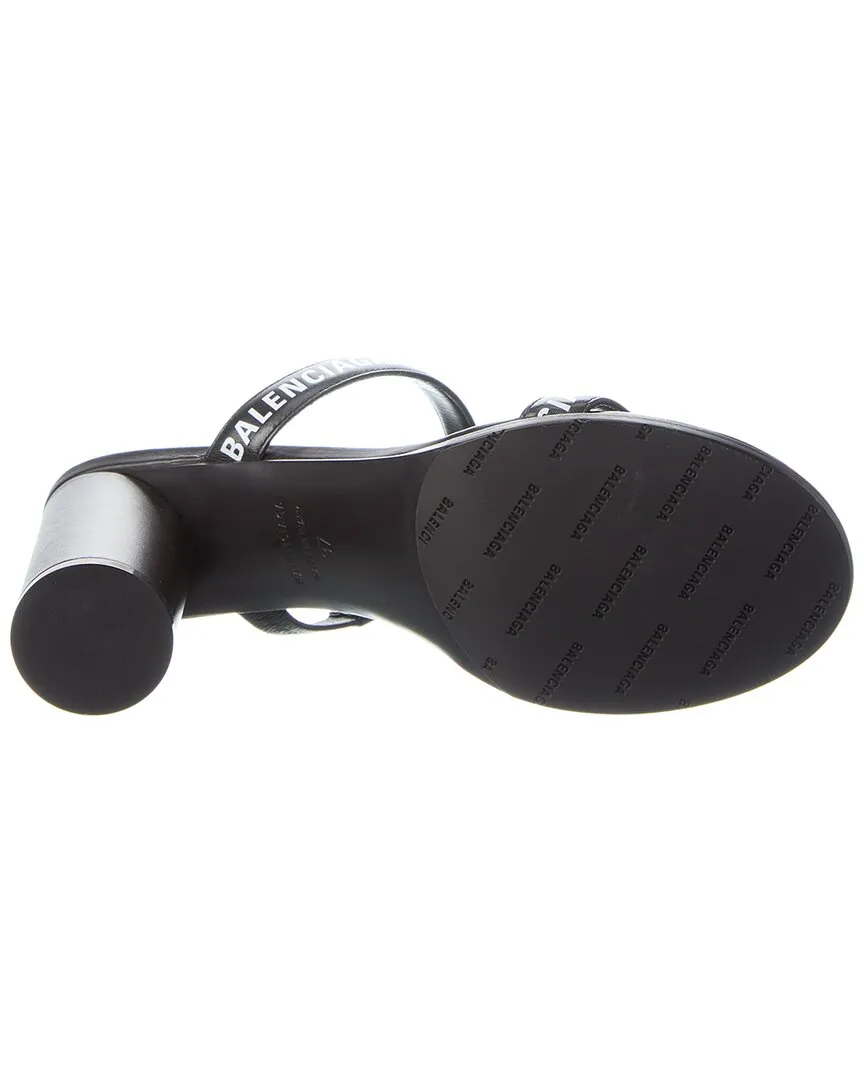 Balenciaga Round Leather Sandal