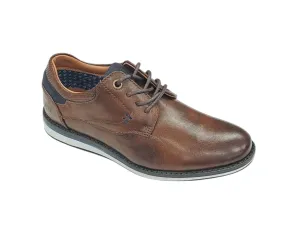Boys Ninety 78 Laced Smart Casual Shoe - Brown