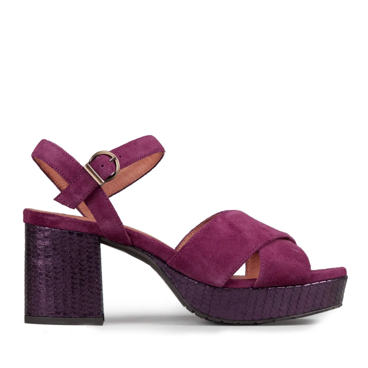Clara Plum Suede