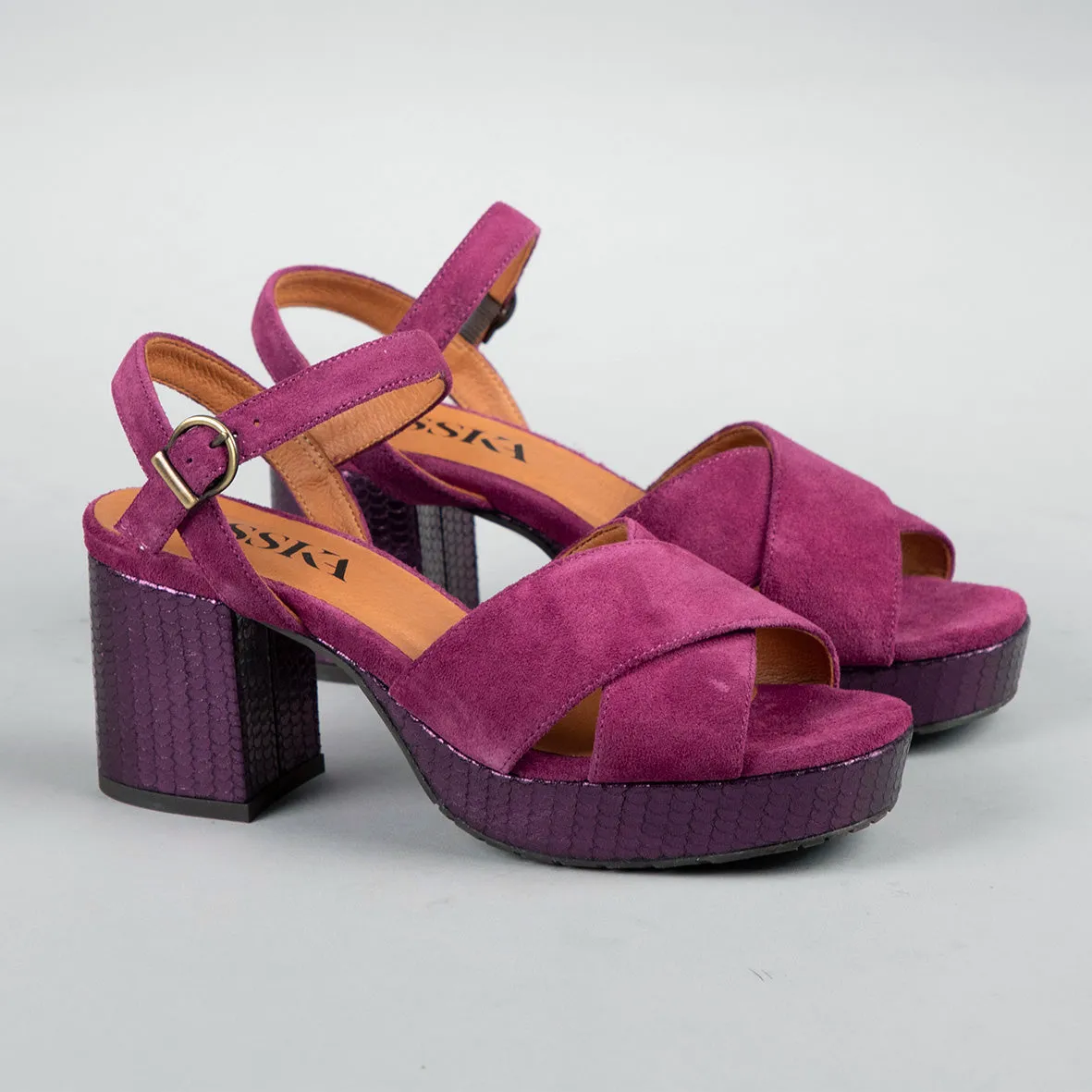 Clara Plum Suede