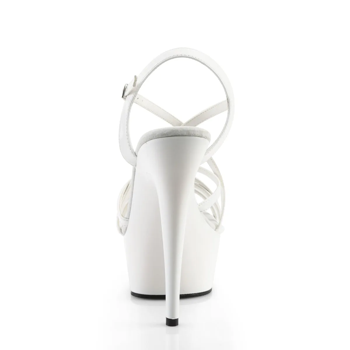 Criss Cross Platform White Sandals Delight-613