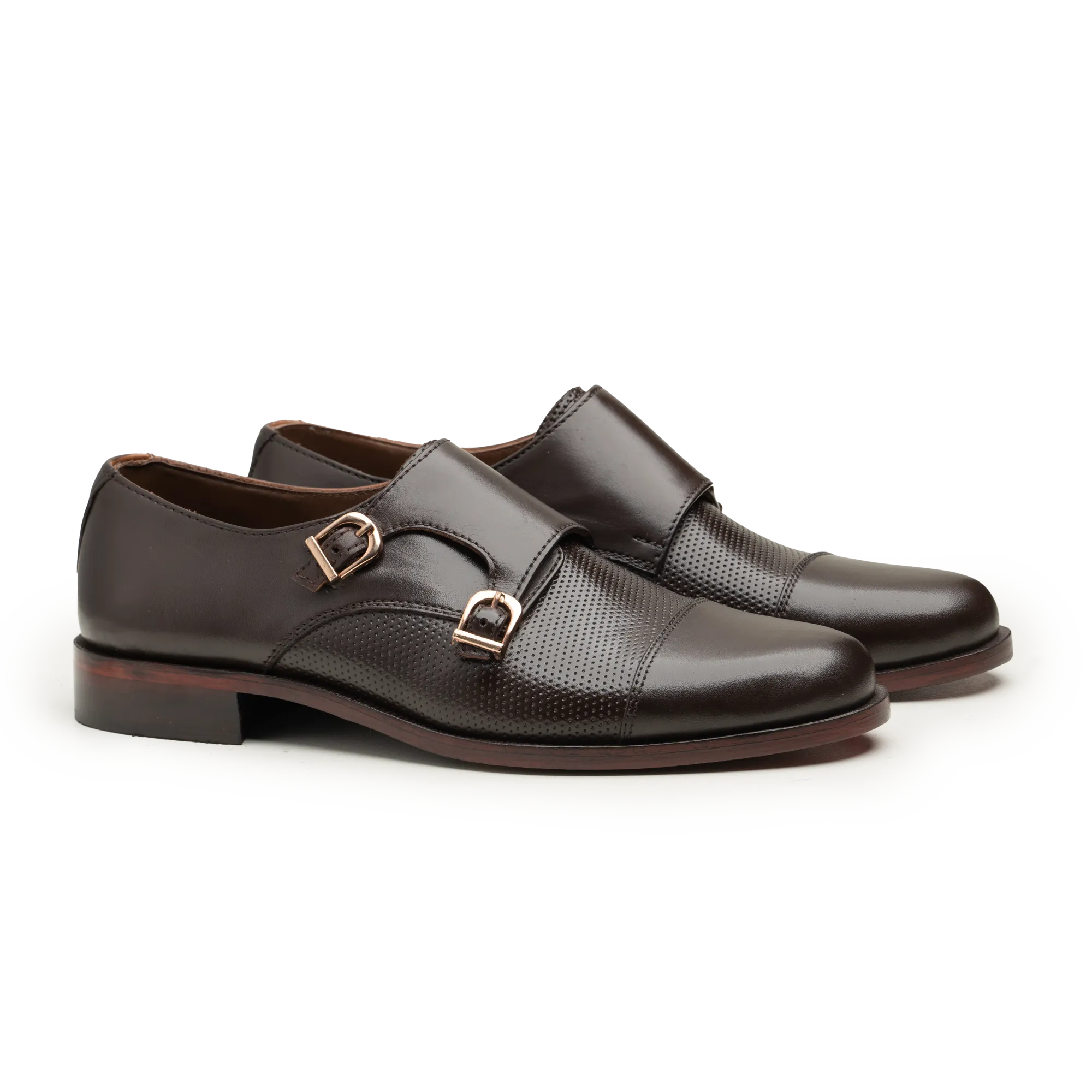 Double Monk Straps - 063JALI BRN