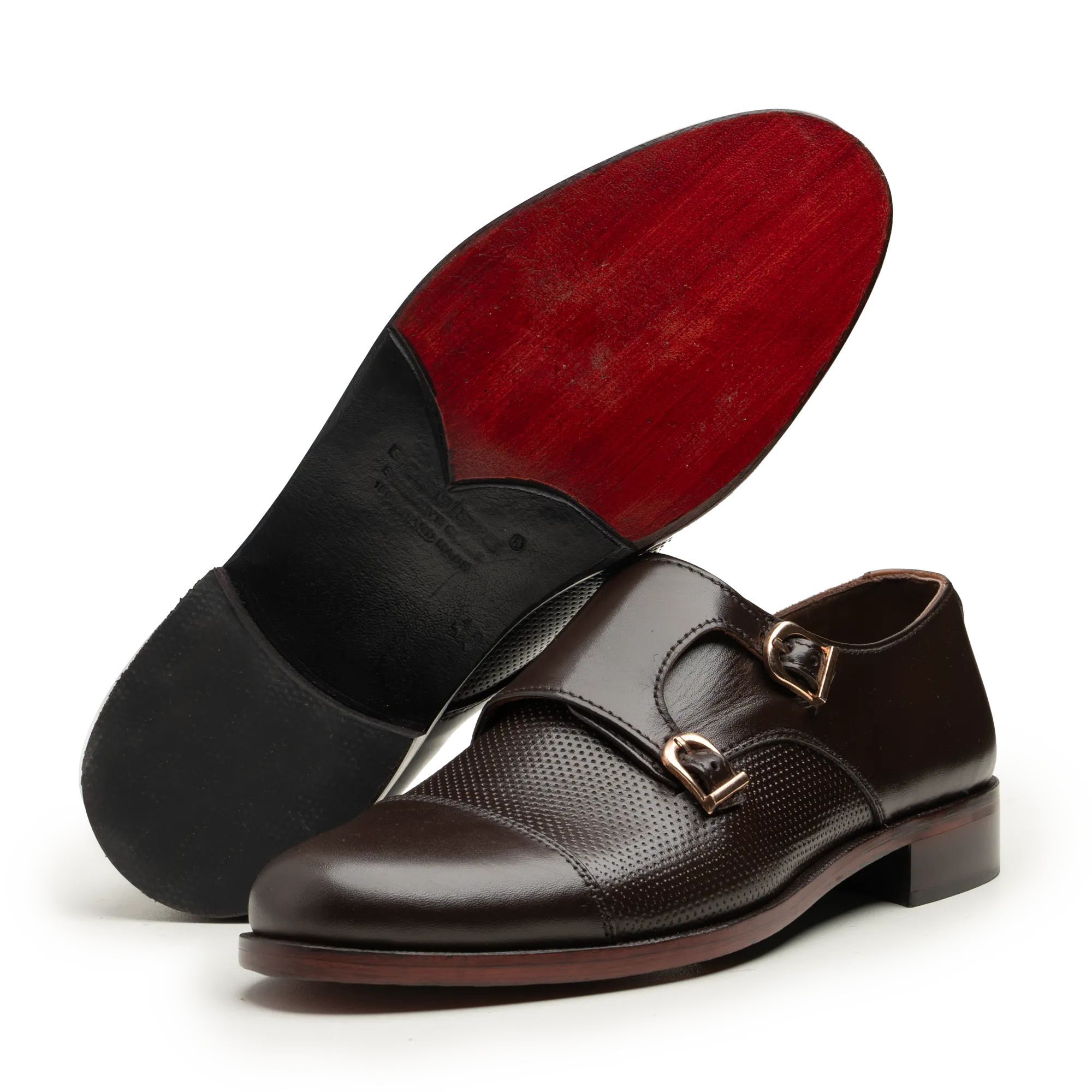 Double Monk Straps - 063JALI BRN