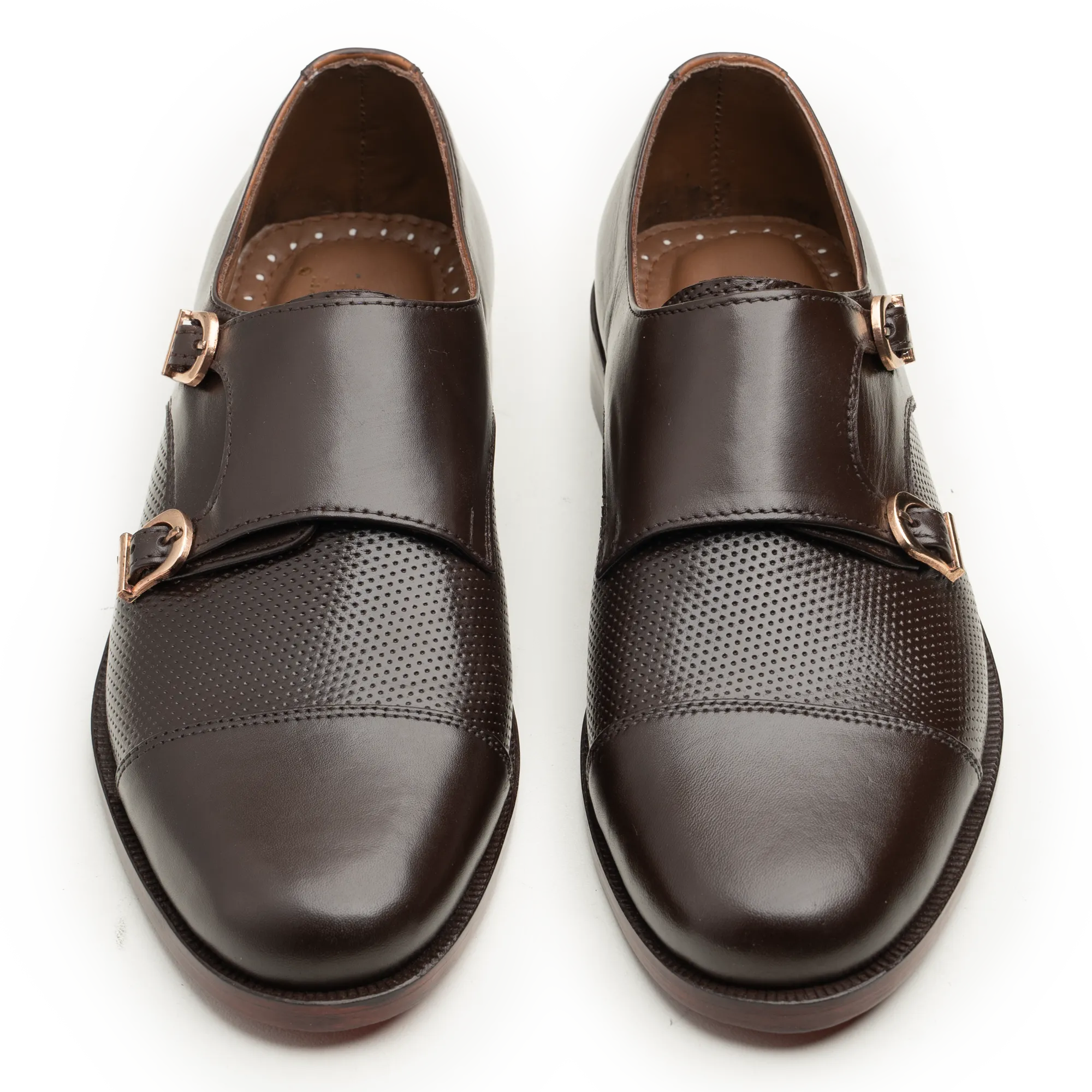 Double Monk Straps - 063JALI BRN
