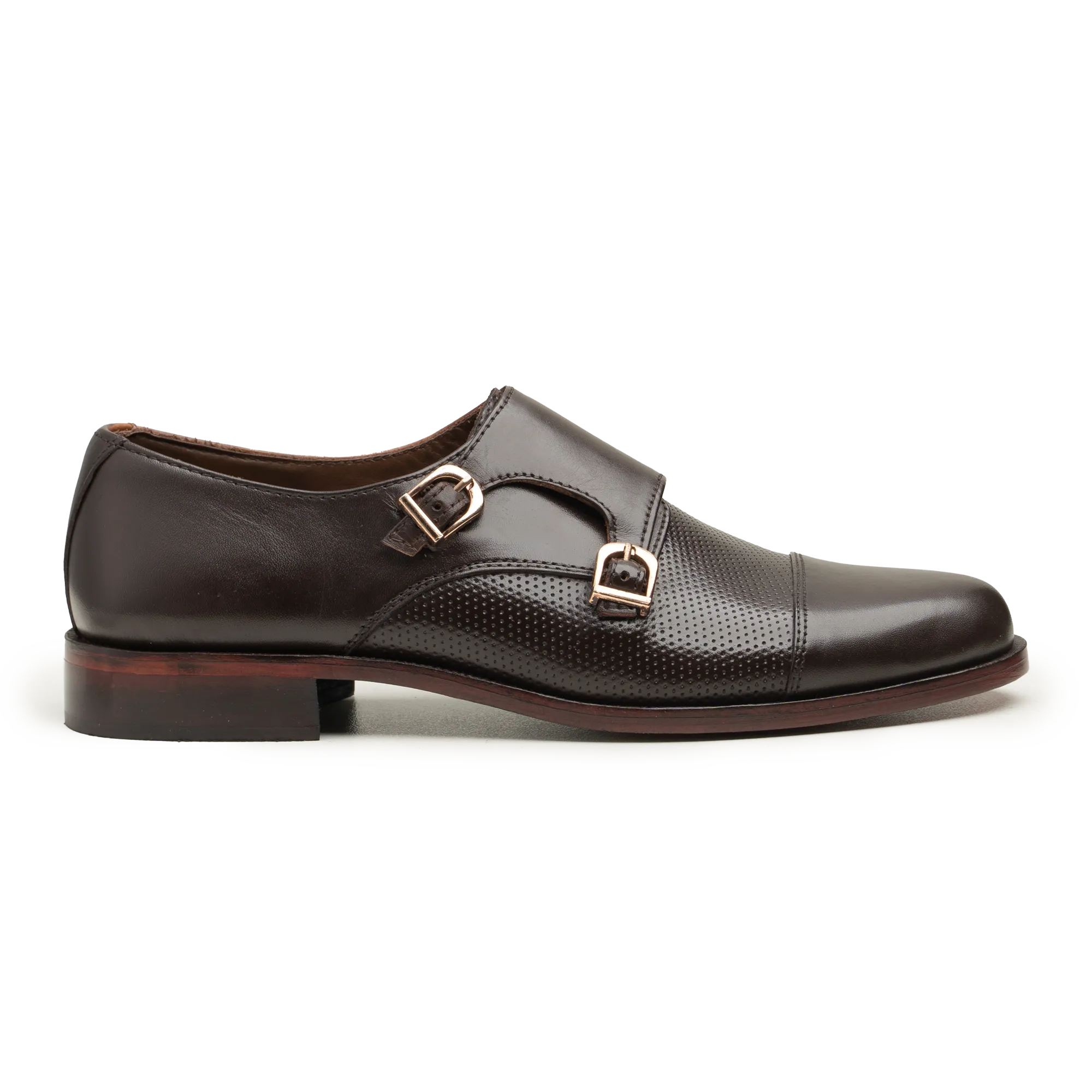 Double Monk Straps - 063JALI BRN