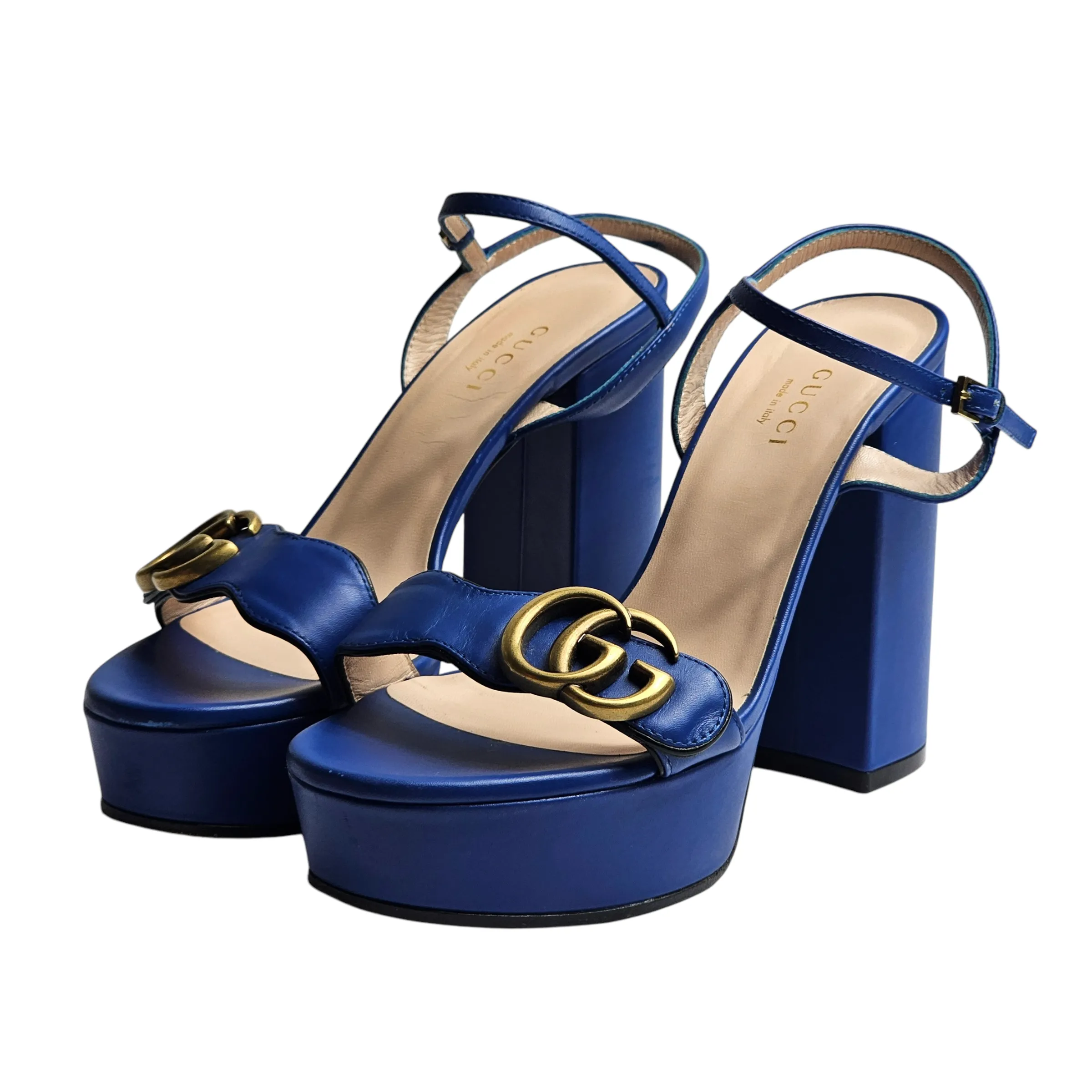 GUCCI MARMONT LEATHER SANDALS EU 36/ UK 3