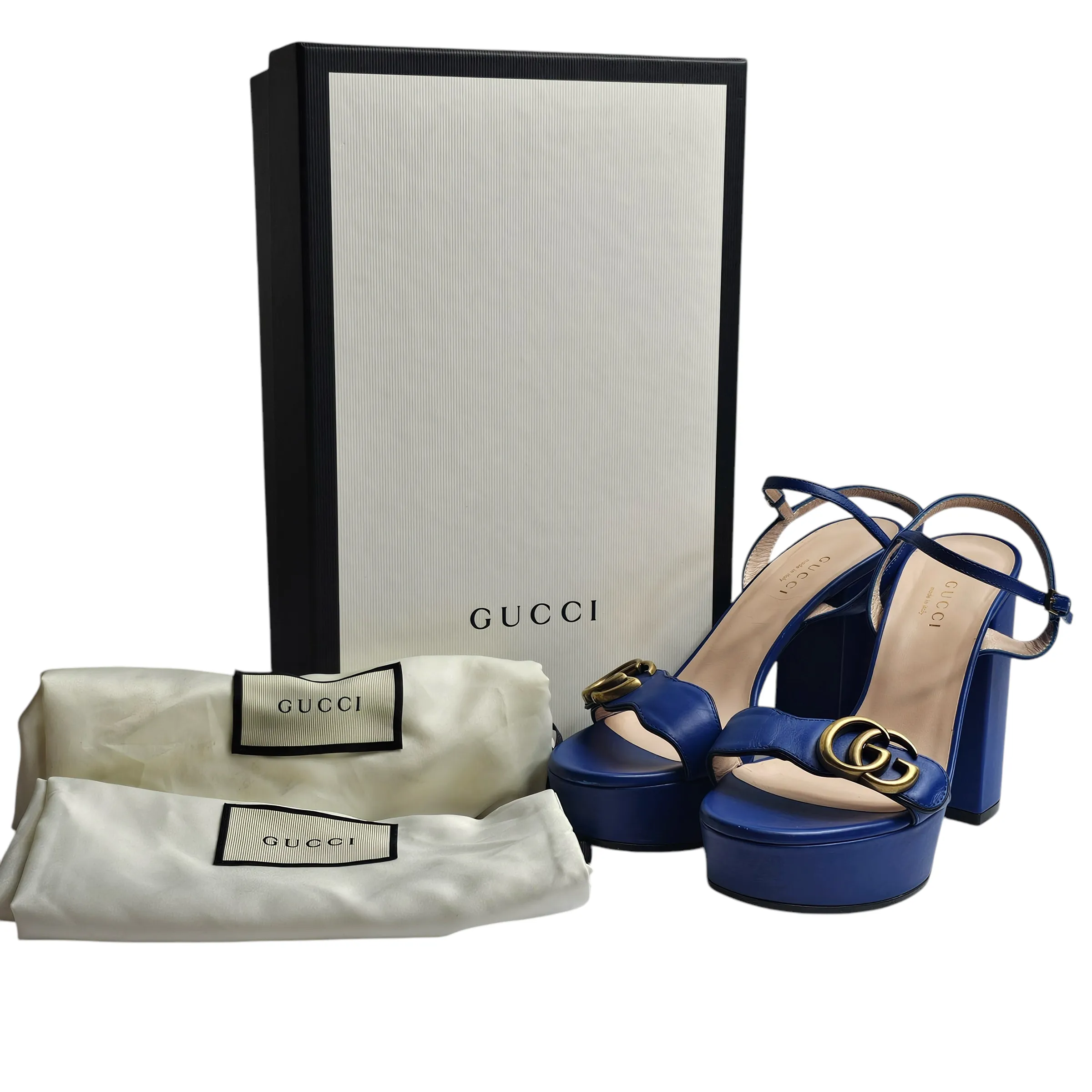 GUCCI MARMONT LEATHER SANDALS EU 36/ UK 3