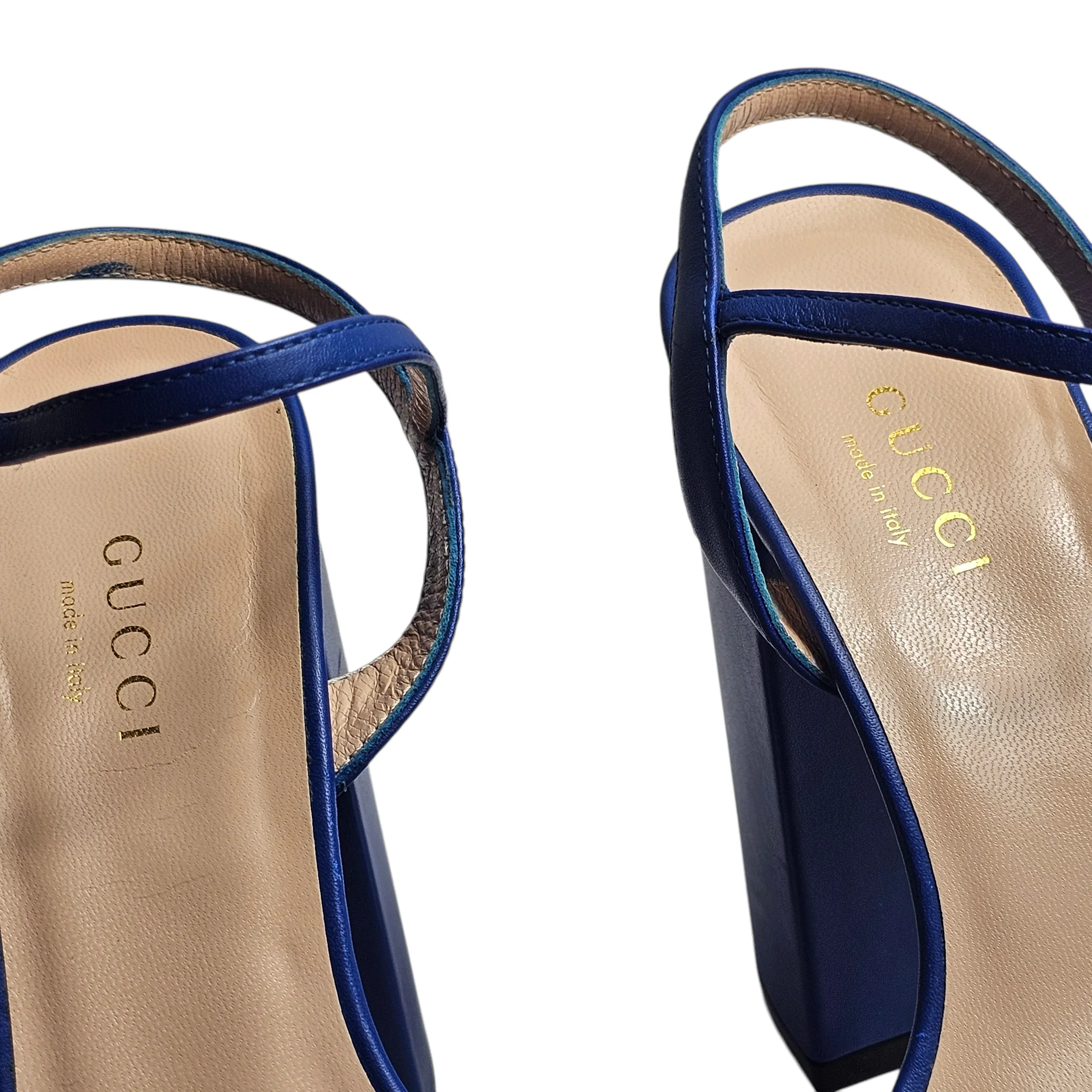 GUCCI MARMONT LEATHER SANDALS EU 36/ UK 3