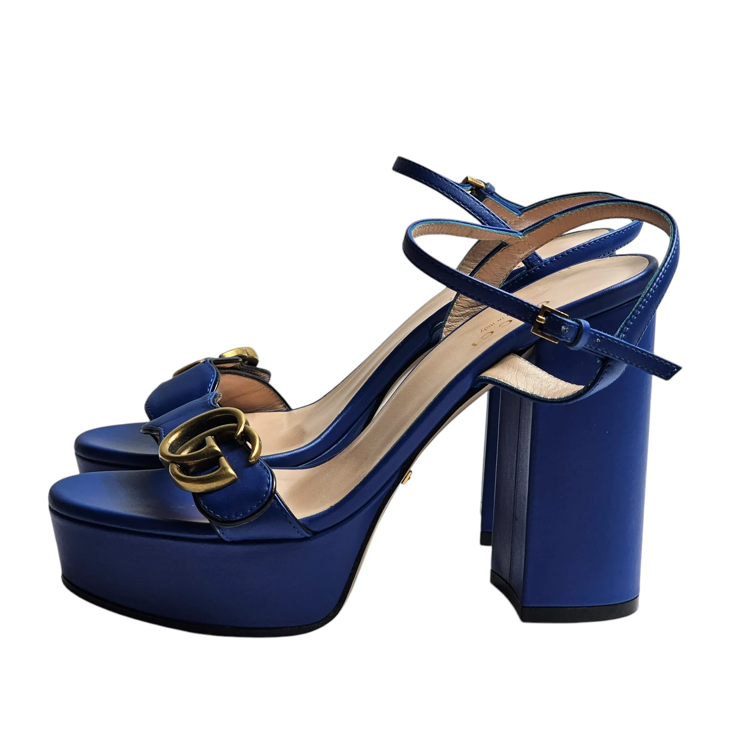 GUCCI MARMONT LEATHER SANDALS EU 36/ UK 3