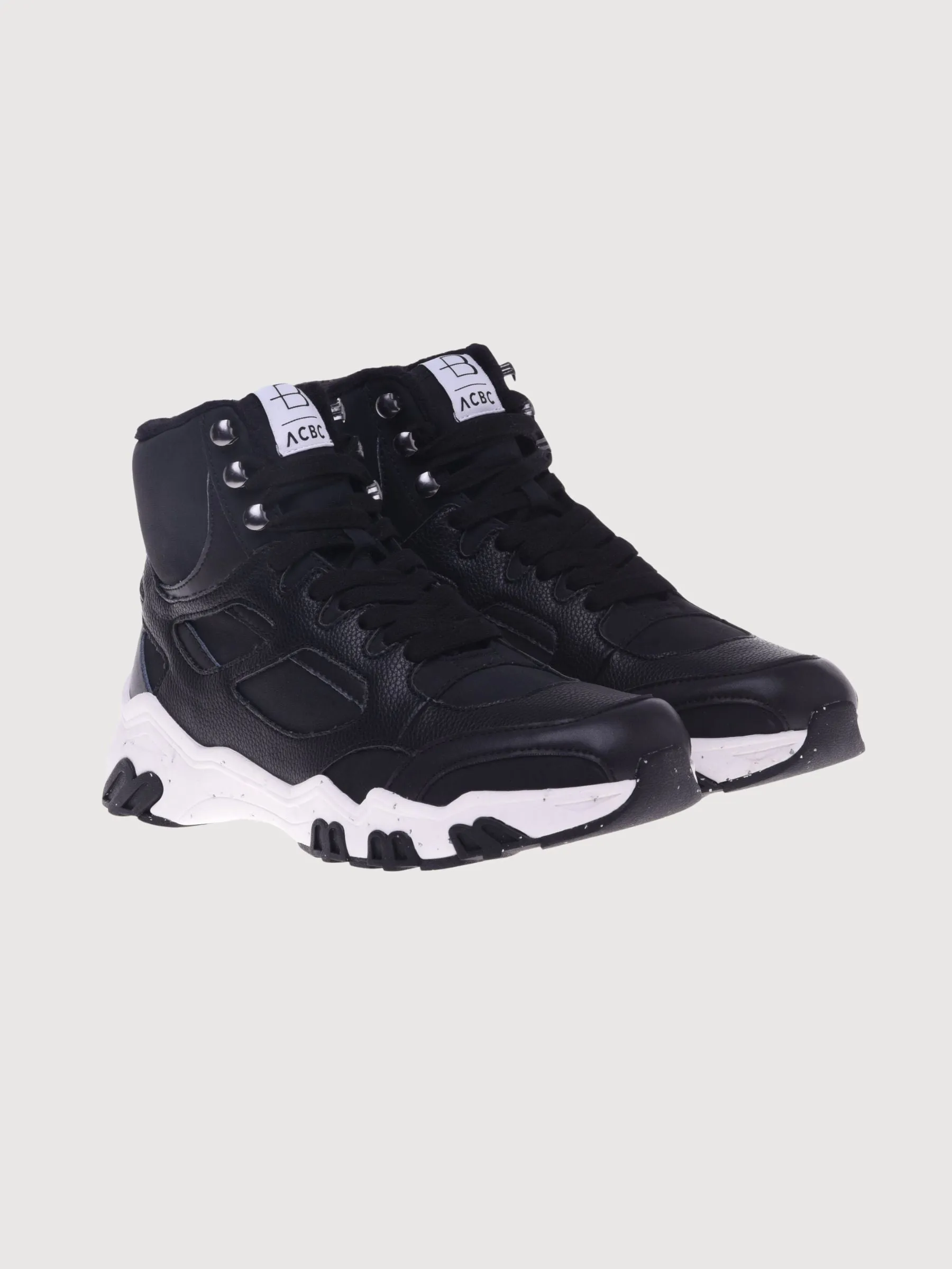 Hiking Boots Man black in eco-leather | ACBC X Baldinini