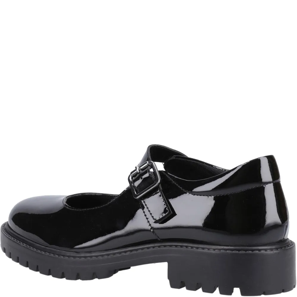 Hush Puppies Aurora XL Patent Senior School Shoes