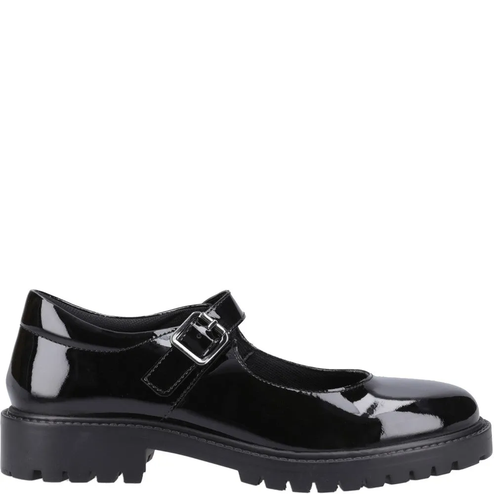 Hush Puppies Aurora XL Patent Senior School Shoes