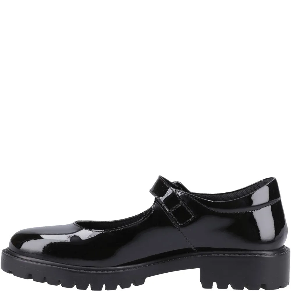 Hush Puppies Aurora XL Patent Senior School Shoes