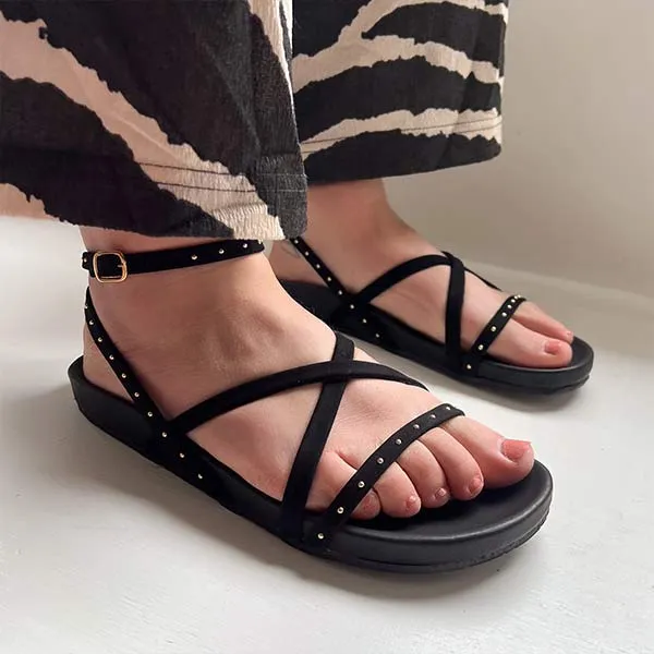 Issa Black | Leather Sandal