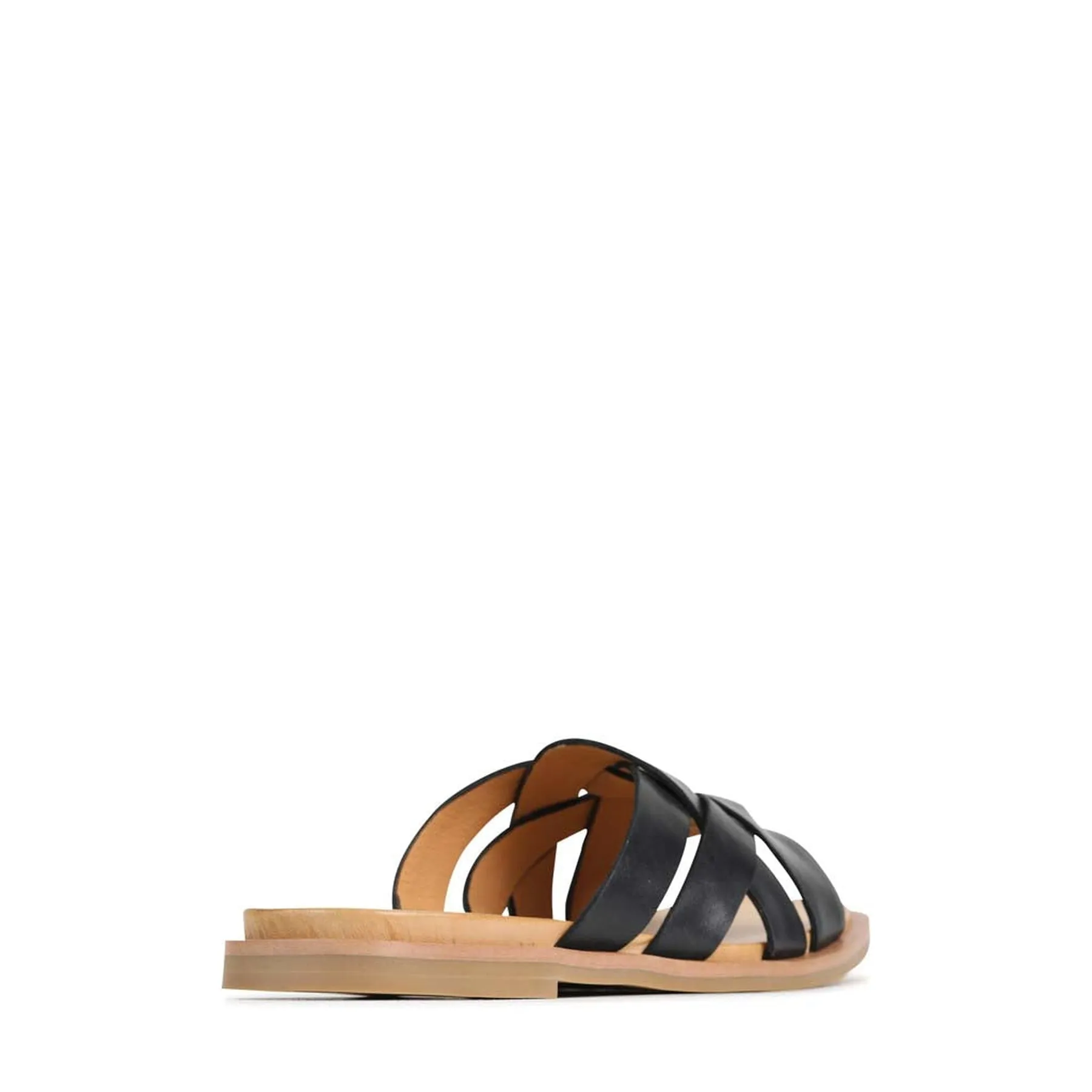 JELSIE LEATHER SLIDE SANDALS