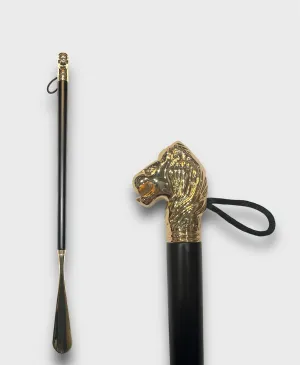Lion Shoe Horn - Black & Gold