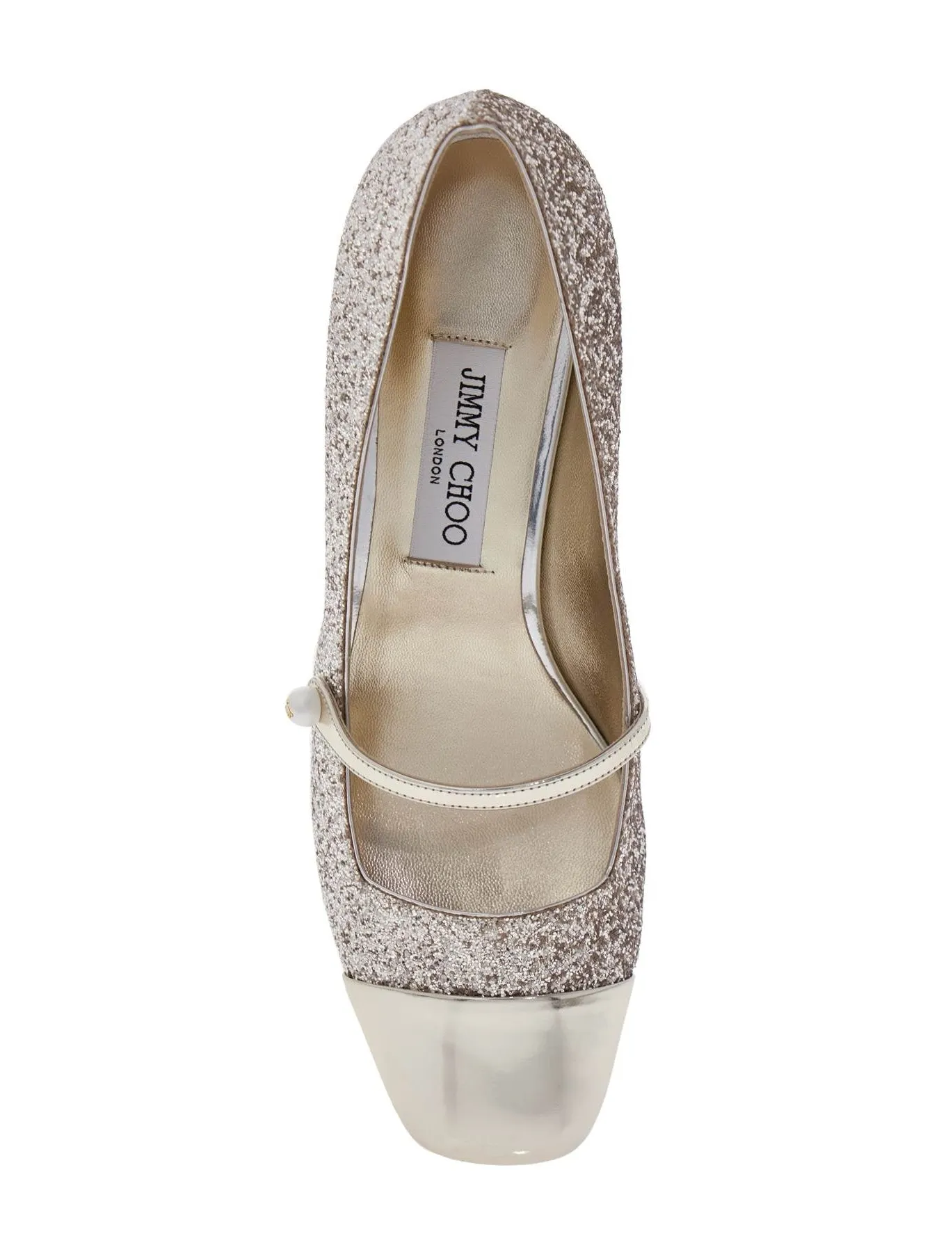 Mary Jane Glitter Slingback Pumps