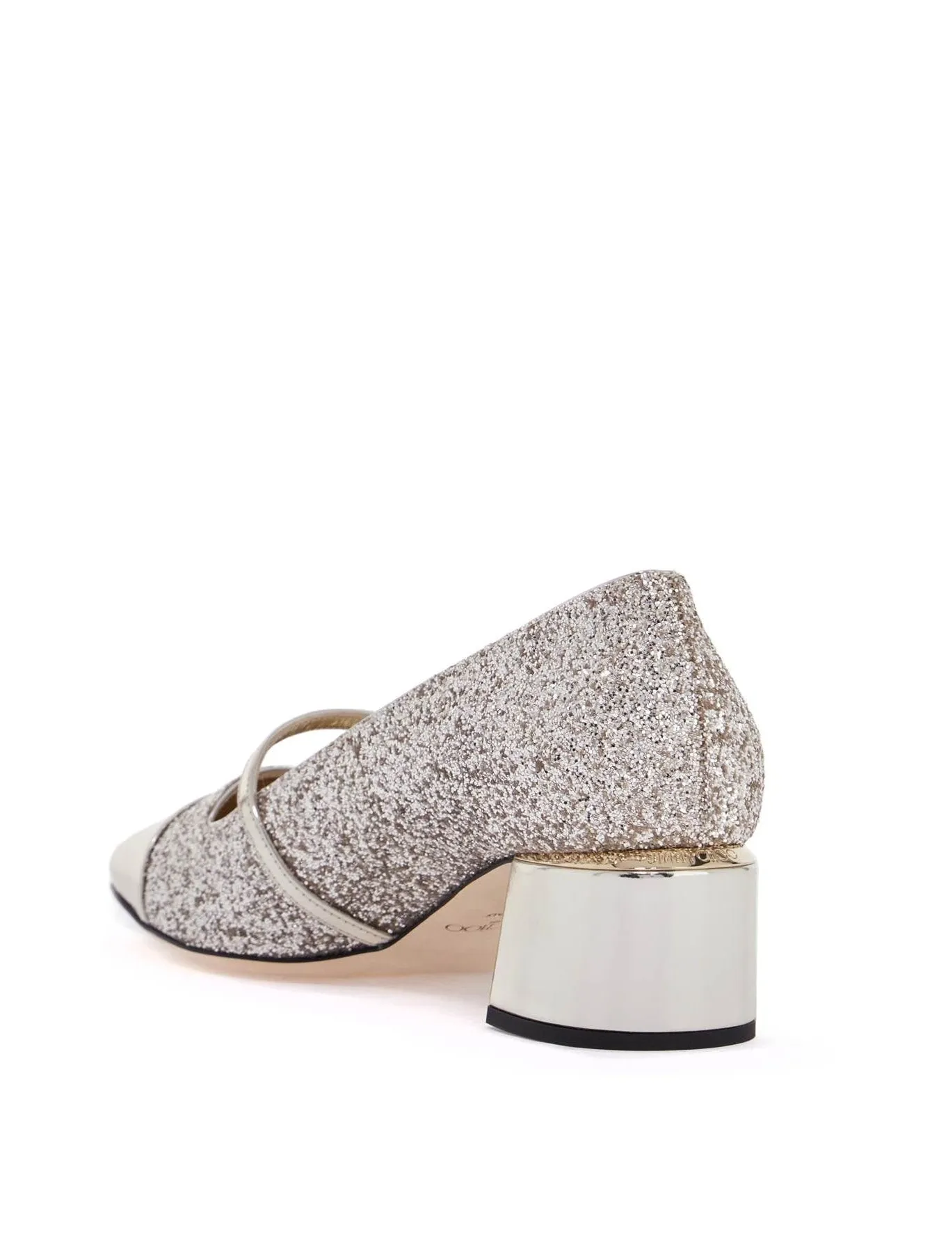 Mary Jane Glitter Slingback Pumps