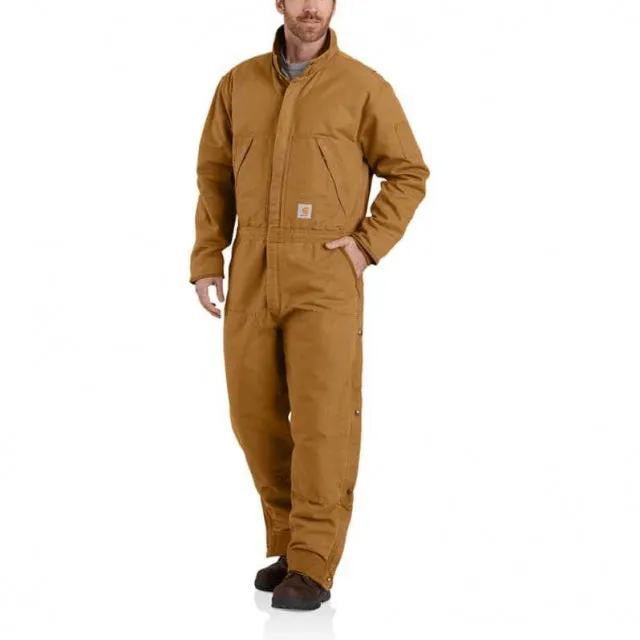 Men's Loose Fit Washed Duck Insulated Coverall