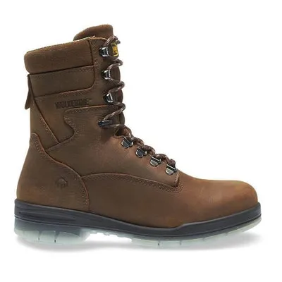 Men's Wolverine W03295 8 inch Durashock ST Brown leather waterproof Work Boots