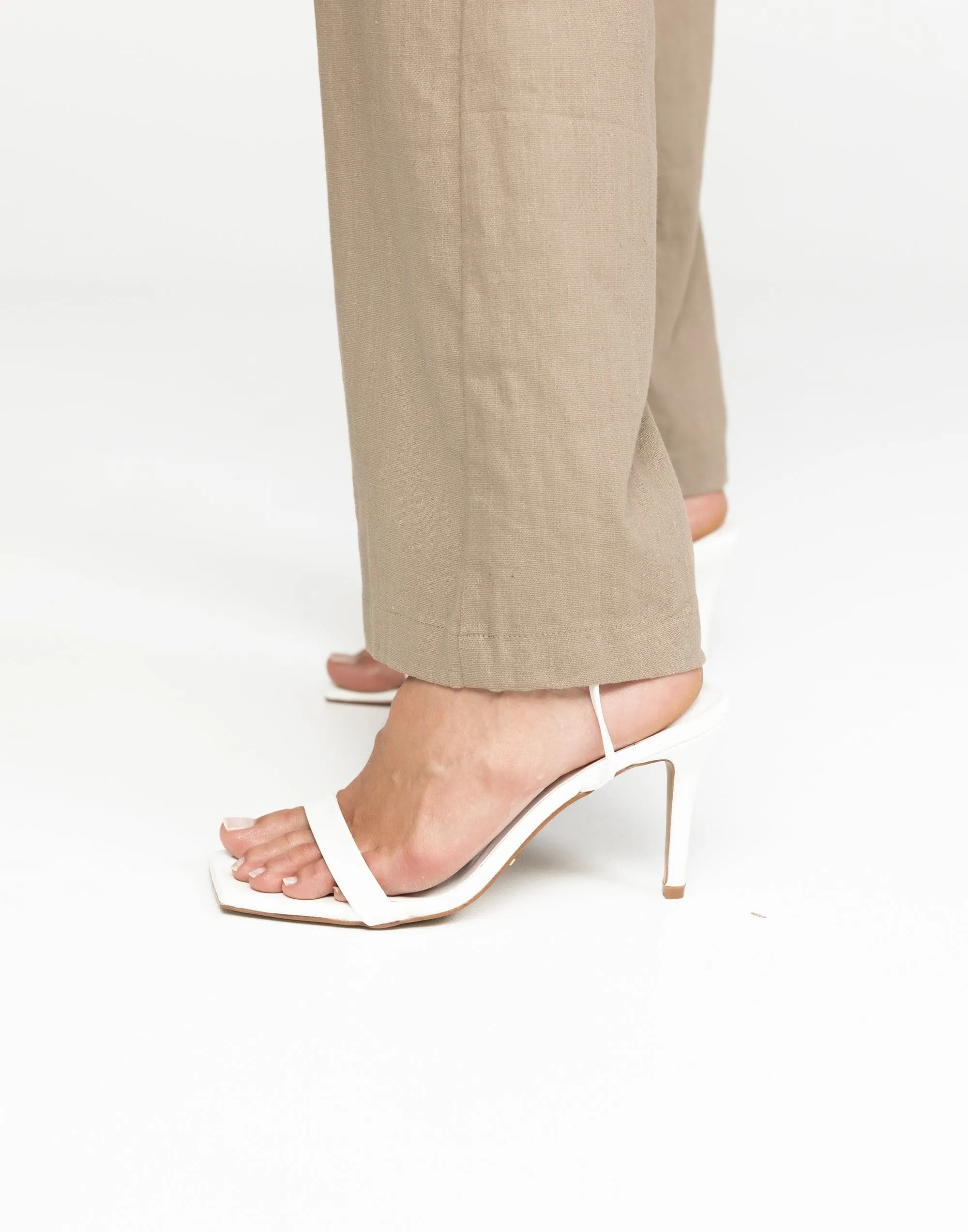 Octans Heels (White Patent) - By Billini