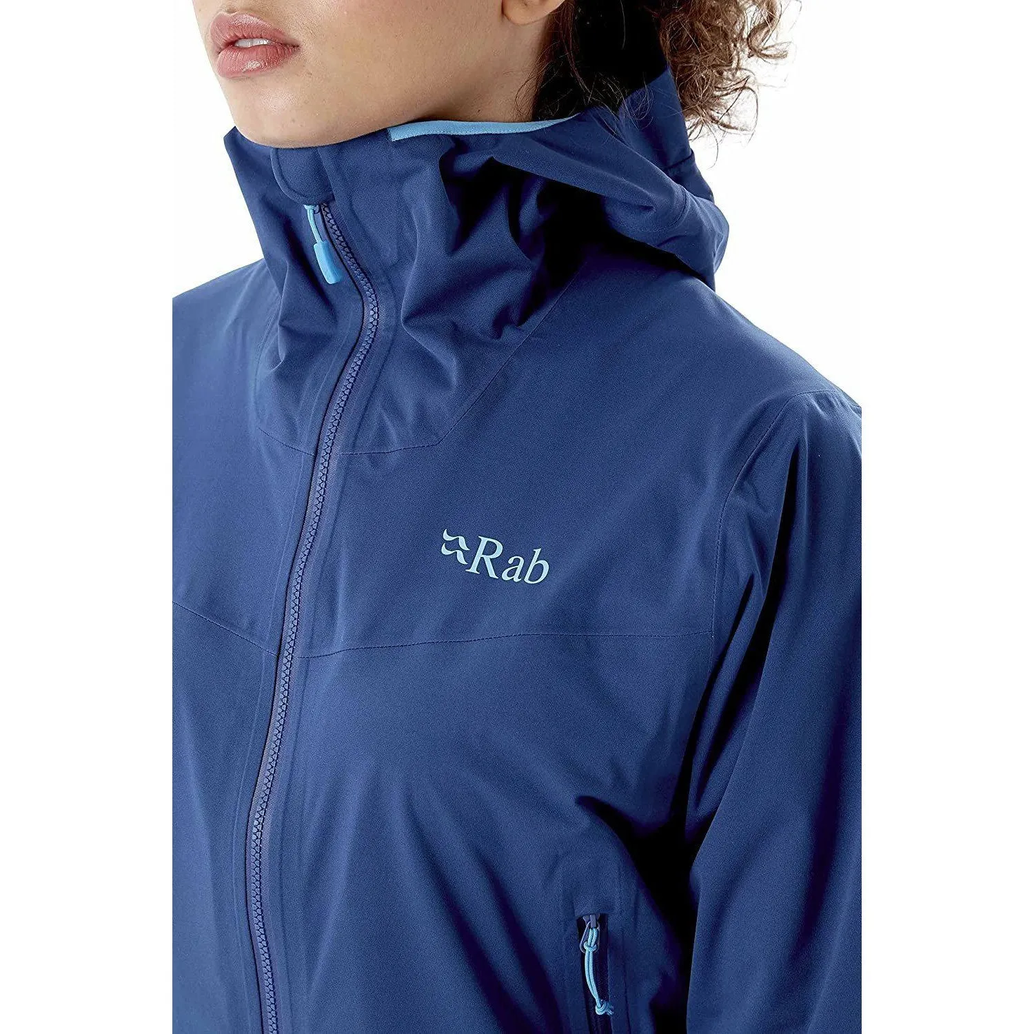 RAB Women's Kinetic 2.0 Waterproof Breathable Jacket for Hiking, Skiing, and Climbing