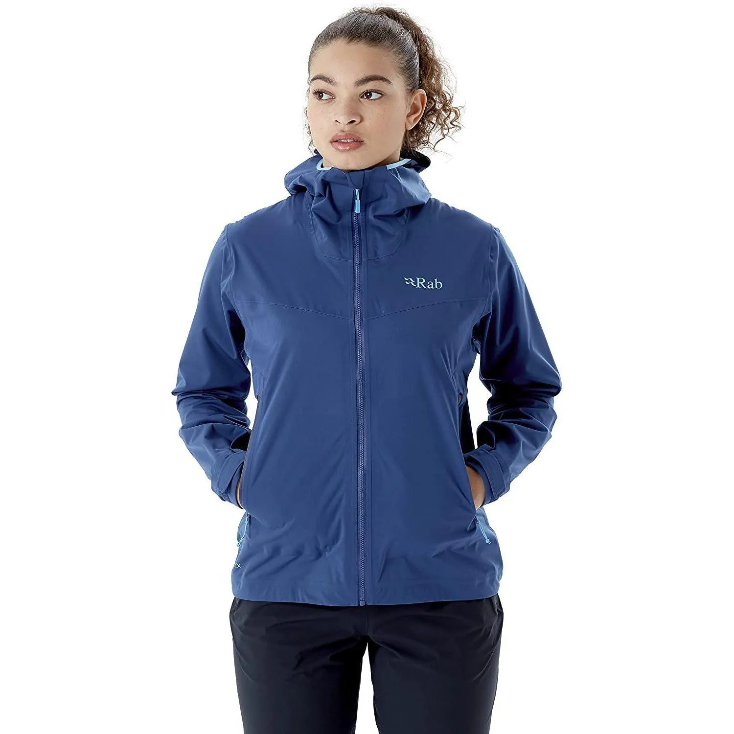RAB Women's Kinetic 2.0 Waterproof Breathable Jacket for Hiking, Skiing, and Climbing