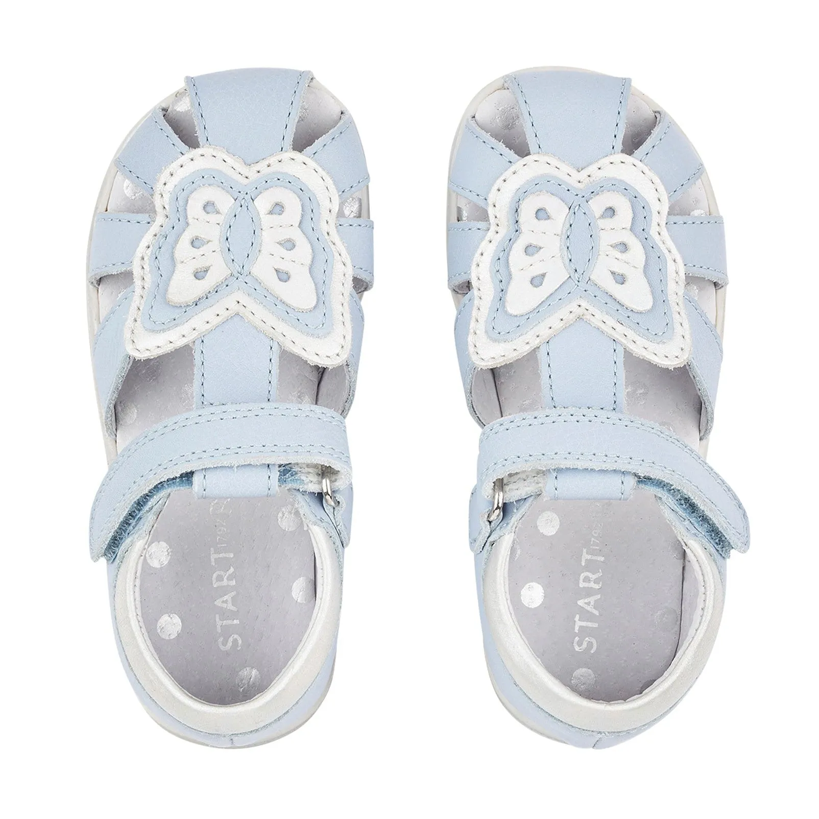 Start-Rite Charm 5192_2 Girls Pale Blue Leather Sandals