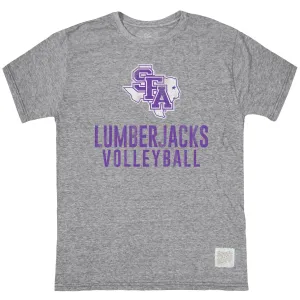 Stephen F. Austin Lumberjacks Volleyball Tri-Blend Tee