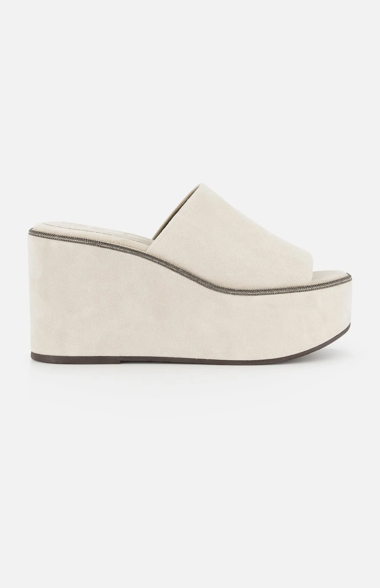 Suede Platform Monili Sandals