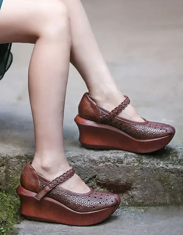 Summer Ankle Strap Wedge Sandals