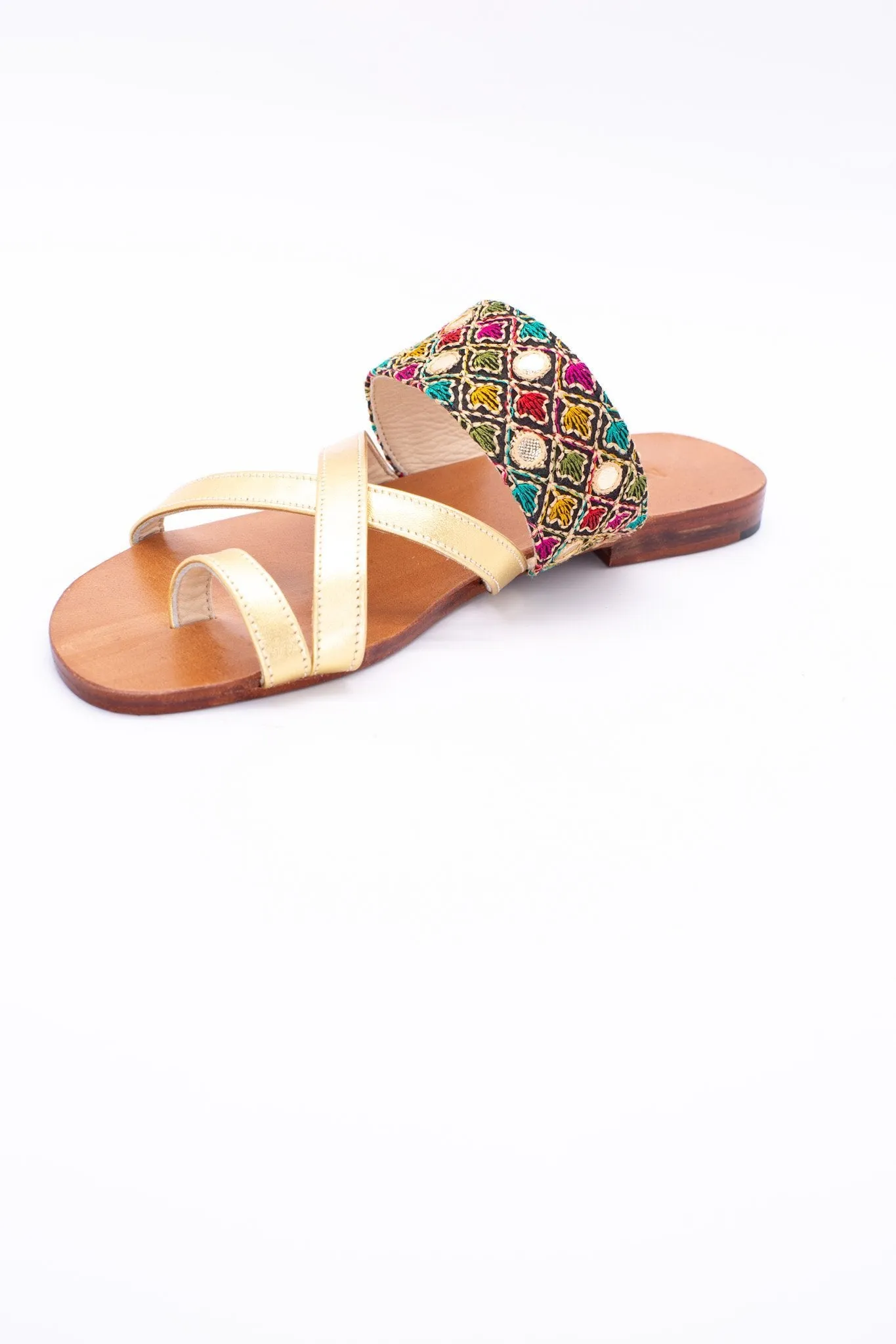 SUMMER LEATHER STRAP SANDALS JILL