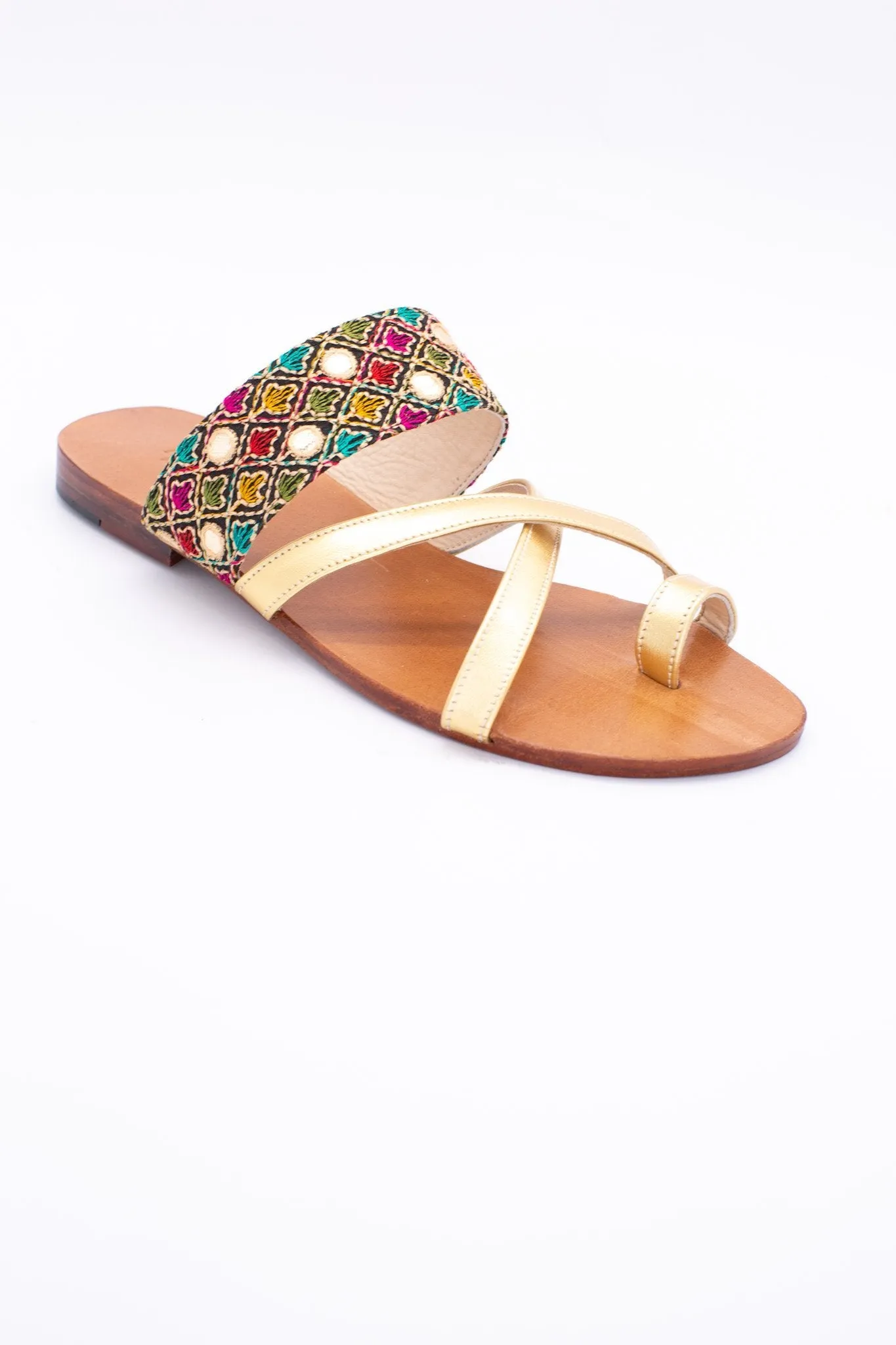 SUMMER LEATHER STRAP SANDALS JILL