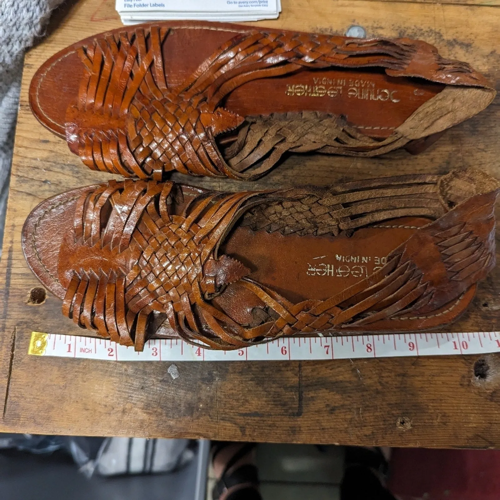 Vintage Huraches Leather Sandals -9