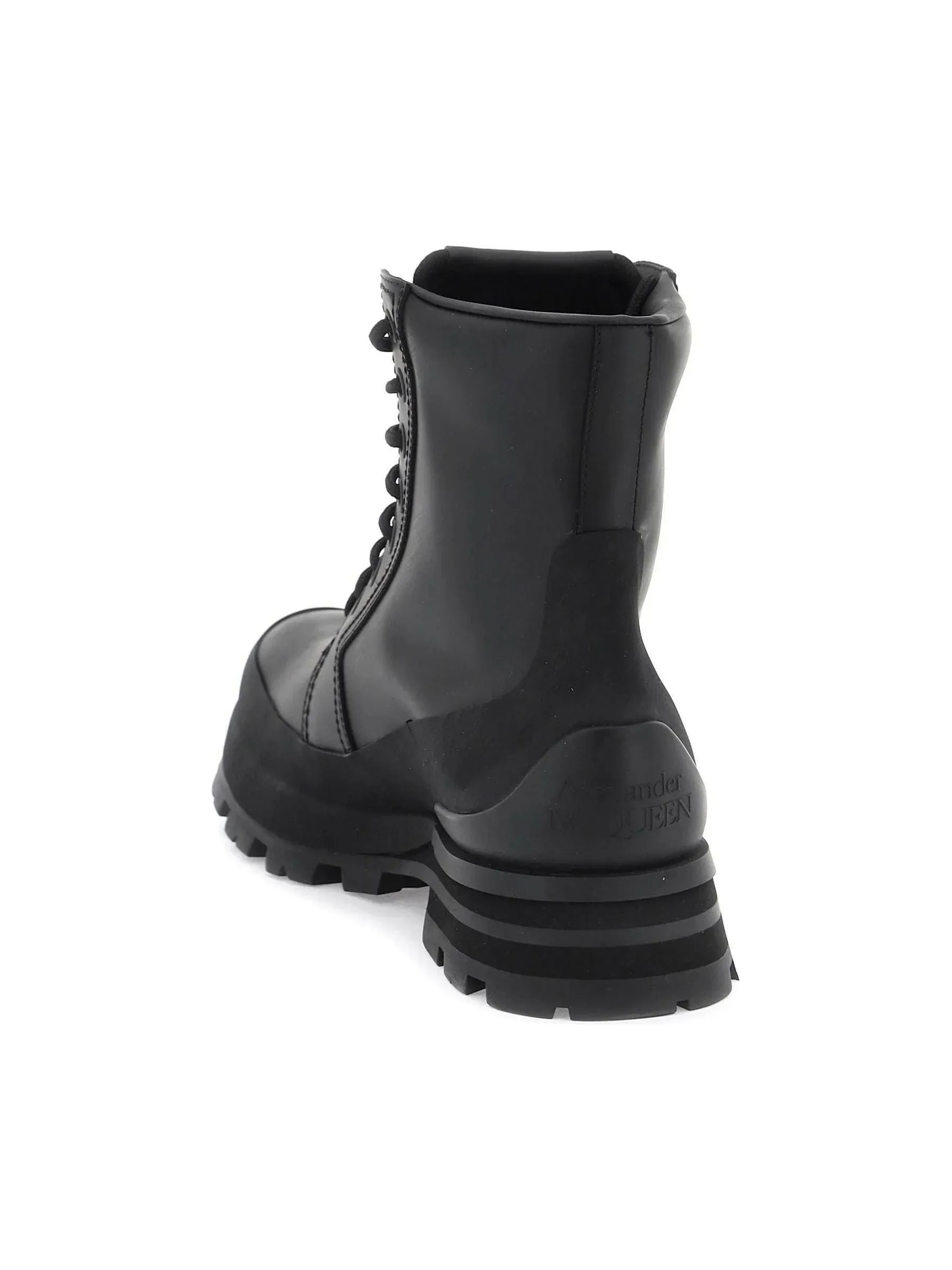 Wander Leather Combat Boots