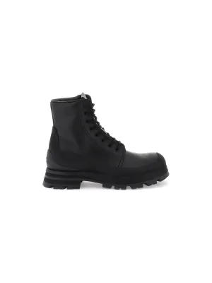 Wander Leather Combat Boots