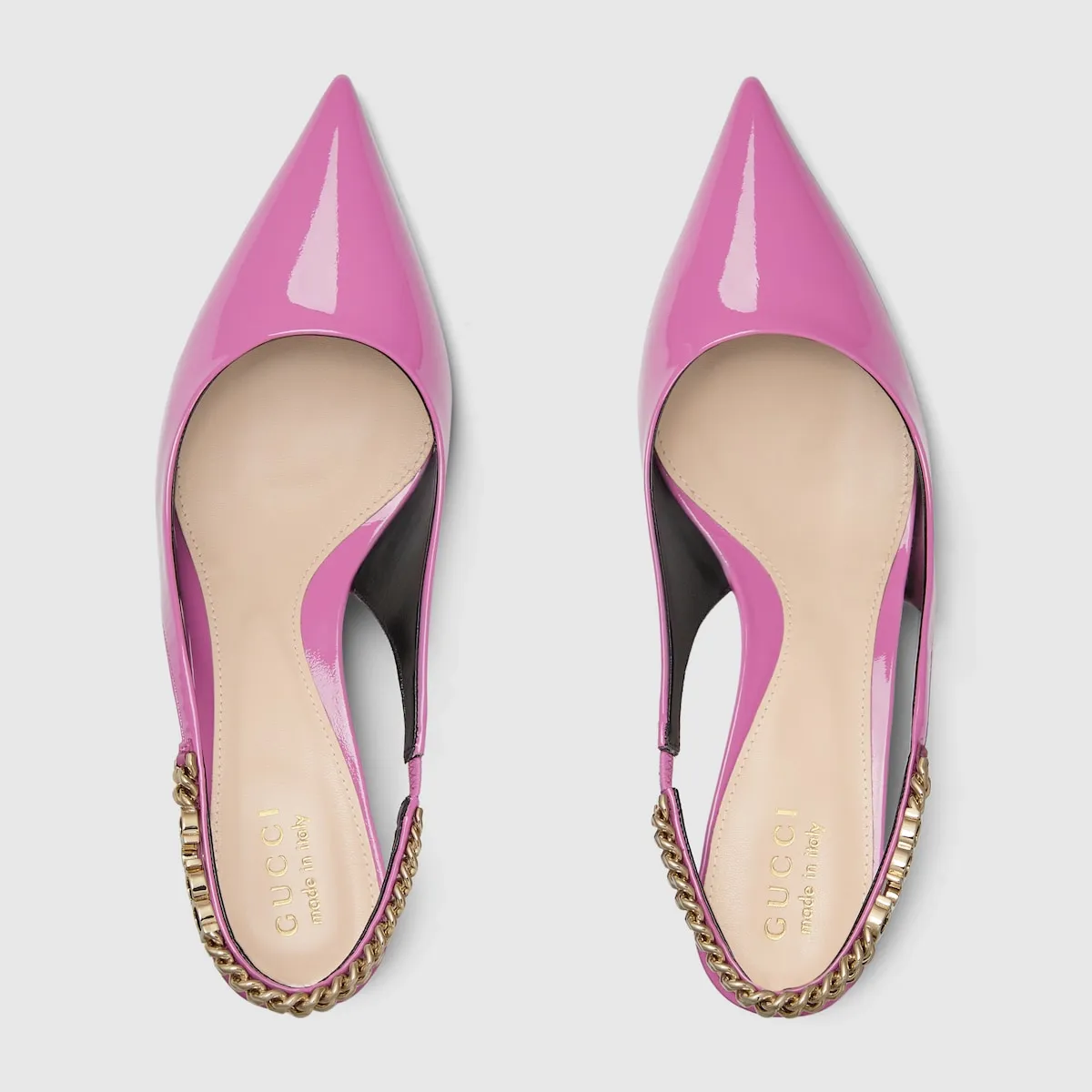 Women elastic slingback pump