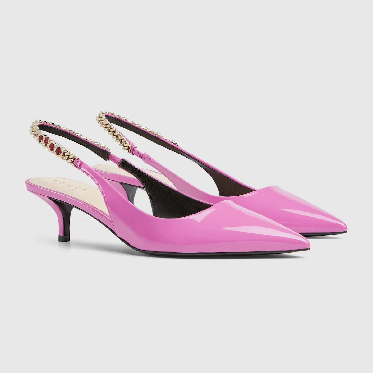 Women elastic slingback pump